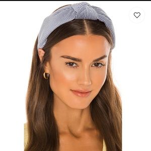 Soft Waffle Knotted Headband in Navy
Lele Sadoughi